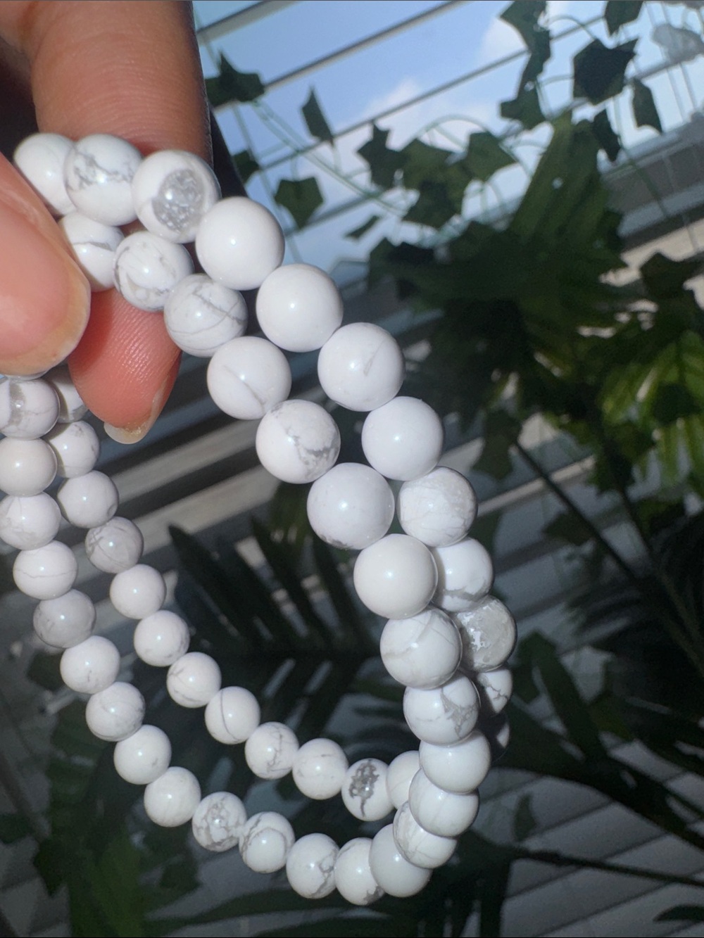 Howlite Beaded Bracelet